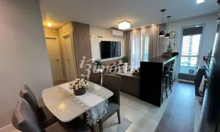 Apartamento semimobiliado à venda, 2 quartos sendo 1 suíte, 2 vagas, Edifício Residencial Giardino di Acqua, Bairro São Judas, Itajaí-SC