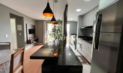 Apartamento mobiliado à venda, 2 quartos, 1 vaga, edifício morada do sol club residence, bairro são vicente, itajaí-sc