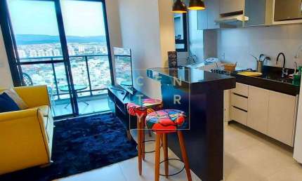 Apartamento mobiliado com 1 quarto - venda por R$ 700.000 ou aluguel por R$ 4.820/mês - Le Monde Campolim - Sorocaba/SP