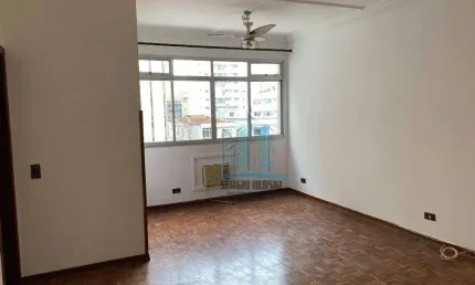 Amplo apartamento para locação no Gonzaga, Santos-SP., próximo à Praça Independência e a 4 quadras da praia