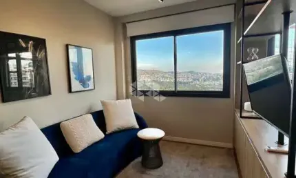 Apartamento mobiliado com 1 dormitório no bairro Petrópolis