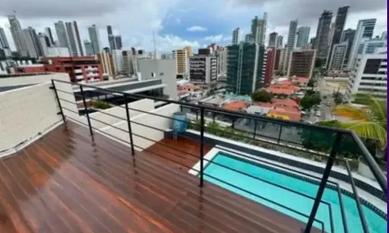 Cobertura com 4 quartos para alugar na Avenida Antônio Lira, Cabo Branco, João Pessoa