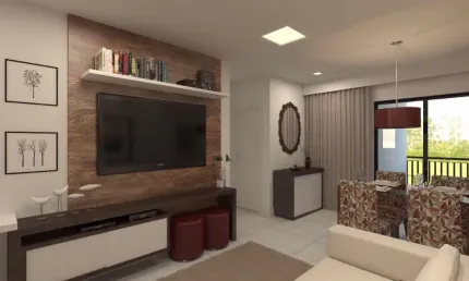 Village Santa Helena em  Volta Redonda, Apartamento de 2 quartos (1 suite) com 73,58 m²