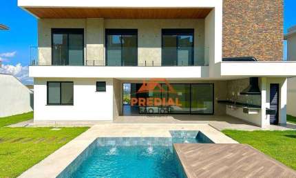 Casa com elevador e 4 suítes à venda, 437 m² - Condomínio Reserva do Paratehy - São José dos Campos/SP