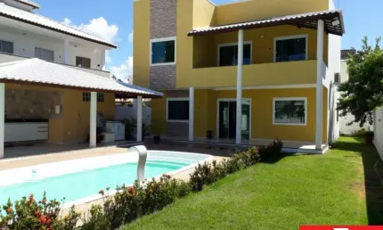 Casa em condomínio fechado com 5 quartos à venda na condomínio villas do jacuípe, 1, barra do jacuípe, camaçari por r$ 1.100.000