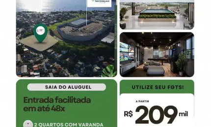 Apartamento à venda na Rod. Niterói - Manilha, Boa Vista', São Gonçalo - RJ
