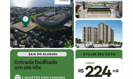 Apartamento à venda na rod. niterói - manilha, boa vista', são gonçalo - rj