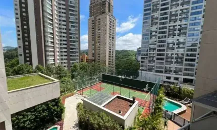 Apartamento para alugar na avenida ômega, melville empresarial i e ii, barueri - sp