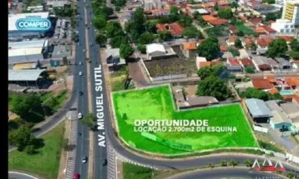 Terreno de esquina  na avenida miguel sutil  cuiaba