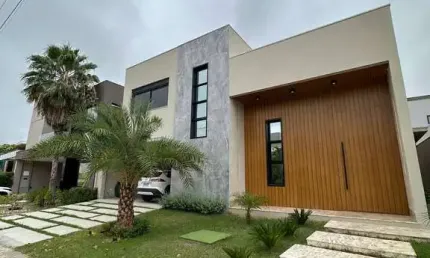 Sobrado de luxo, condomínio Villa Jardim, 5 suítes, 6 vagas garagem