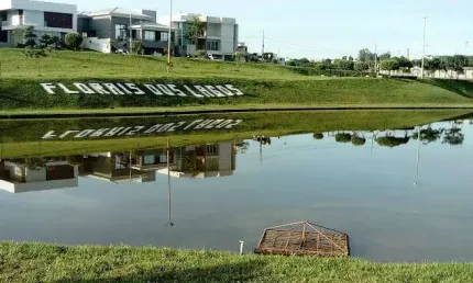 Terreno esquina com 958 metros quadrados no condomínio florais dos lagos