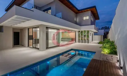 Maravilhoso  Sobrado com 5 quartos, 560 m², à venda por R$ 6.800.000- Parque Villa dos Pinheiros - Indaiatuba/SP