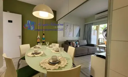 Apartamento térreo e mobiliado no Porto das Dunas com 2 dormitórios
