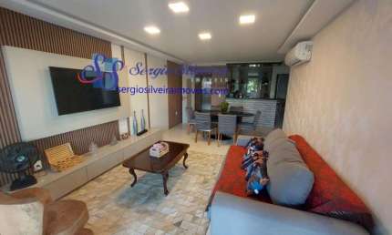 Apartamento térreo, nascente e finamente mobiliado no Golf Ville com 3 suítes