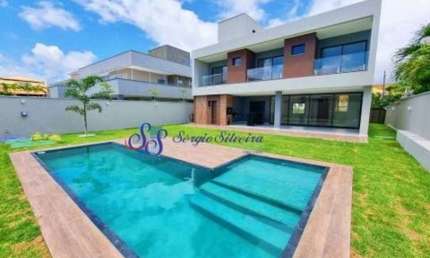Mansão no Alphaville Fortaleza com 5 suítes, piscina