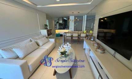 Lindo apartamento térreo, nascente e mobiliado no Golf Ville com 3 suítes.