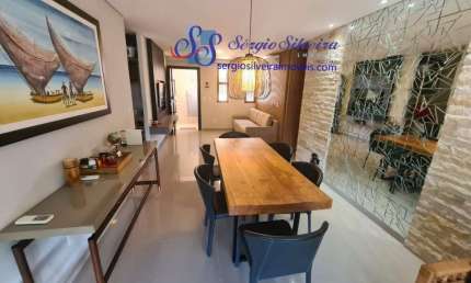 Apartamento nascente e mobiliado no Mandara Lanai com 3 suítes - Porto das Dunas.