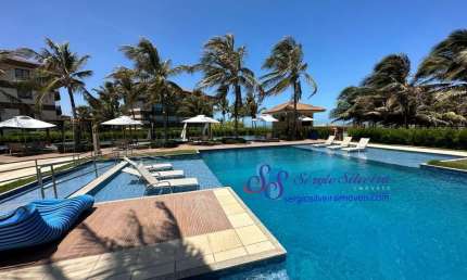 Apartamento nascente e com linda vista mar no Mandara Lanai - Porto das Dunas