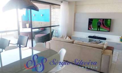 Cobertura duplex mobiliada no Mediterranée Residence no Porto das Dunas com 3 suítes