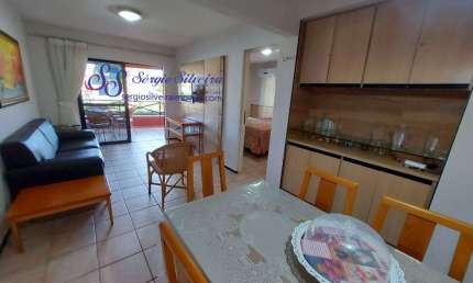 Apartamento térreo e mobiliado no Aquaville Resort localizado no Porto das Dunas com 2 suítes.