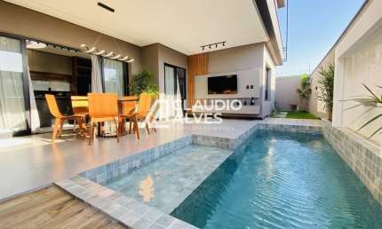 CASA DE ALTO PADRÃO COM 4 SUÍTES PISCINA E ÁREA GOURMET COMPLETA