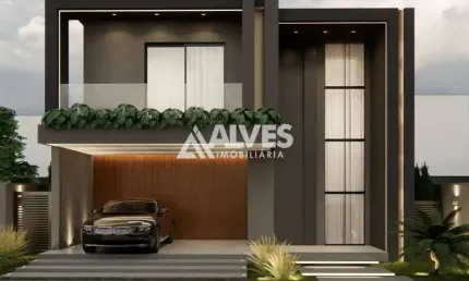 CASA DE ALTO PADRÃO COM 4 SUÍTES PISCINA E ÁREA GOURMET EM CONDOMÍNIO