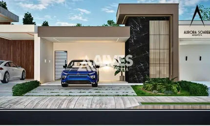 CASA COM 3 QUARTOS SENDO 1 SUÍTE E ÁREA GOURMET EM CONDOMÍNIO