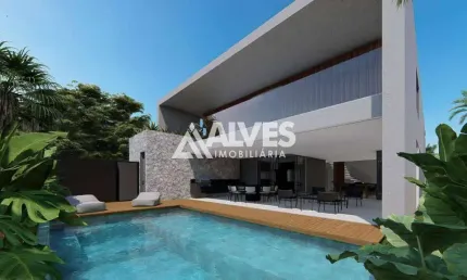 Casa de alto padrão com 5 suítes master piscina e área gourmet completa