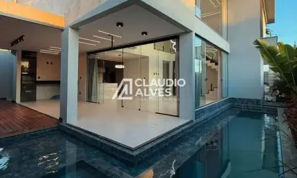 CASA DE ALTO PADRÃO COM  4 SUÍTES PISCINA E ÁREA GOUMET