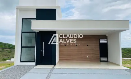 CASA COM 3 QUARTOS SENDO 1 SUÍTE E ÁREA GOURMET EM CONDOMÍNIO