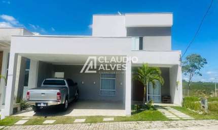 CASA COM 3 SUÍTES PISCINA E ÁREA GOURMET COMPLETA EM CONDOMÍNIO