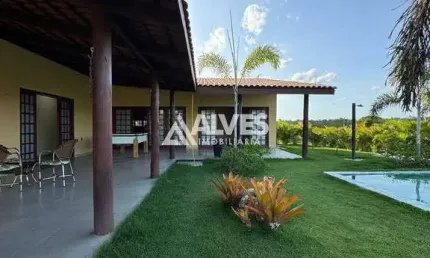 Chácara de luxo casa com 4 quartos sendo 3 suítes pidcina e  área gourmet