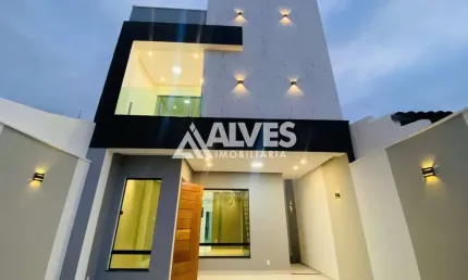 Casa com 4 quartos, suíte master  e área gourmet completa