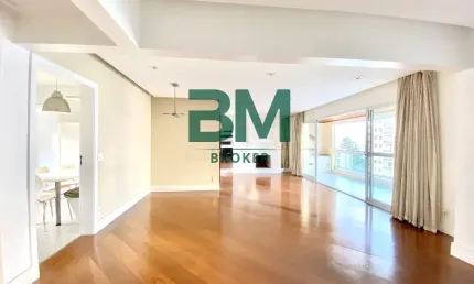 Apartamento de 127 m² com 3 Suítes, Lareira e Varanda Gourmet para Locação na Vila Andrade