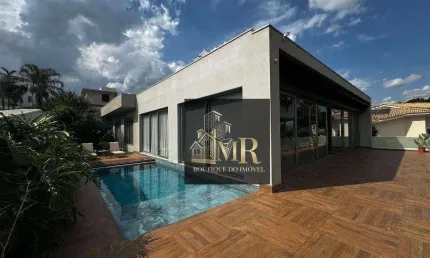 Alphaville Campinas - Magnífica Casa Moderna, recém construída e com fino acabamento.  Casa toda automatizada com sistema fotovoltaico instalado.