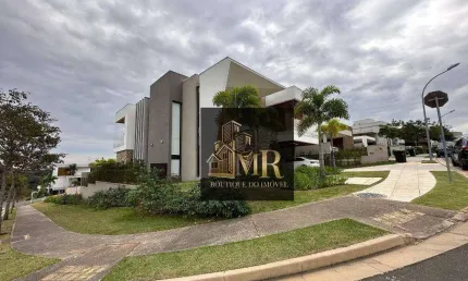 Alphaville dom pedro 3 - sobrado maravilhoso em ótima esquina à venda.  ?? 530m³ de terreno e  450m² de construção / 4 suites / 7 banheiros.
