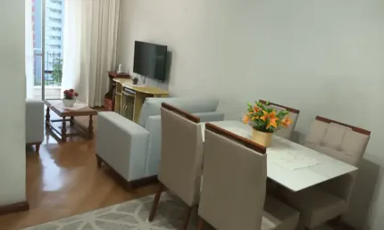 Vende-se lindo apartamento de 2 quartos, sendo 1 suíte, com 78m², 1 vaga na garagem, por r$ 570.000,00, no grajaú.