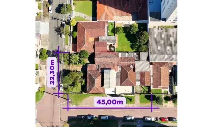 Terreno de esquina com 1.003,50m2 a venda - bairro novo mundo - excelente localização - oportunidade imperdível de investimento!