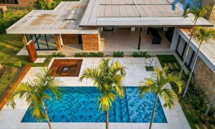 Residência Excepcional no Terras de São José: Arquitetura Contemporânea com Vista Panorâmica Inalterável