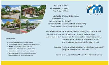 Terreno à venda, RESIDENCIAL CATA-VENTO, 175 m² por R$ 200.000 - Boa Vista - Salto/SP