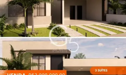 Casa em Condomínio de Luxo em Nova Caieiras-SP  3 Quartos, 3 Suítes, 2 Salas  4 Banheiros  4 Vagas  300m²