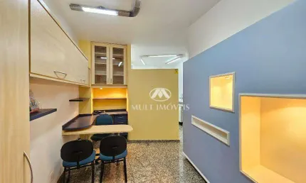 Linda Sala em condomínio fechado, localizada no Bairro Alto da Boa Vista  na Av Independência com 33 m² de área útil.