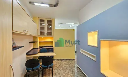 Linda Sala em condomínio fechado, localizada no Bairro Alto da Boa Vista  na Av Independência com 33 m² de área útil.