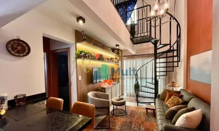 Cobertura Duplex Mobiliada, localizada no bairro Nova Aliança ao lado dos principais shopping da cidade de Ribeirão Preto com 93,22m² de área útil.