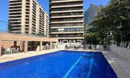 Apartamento com 3 dormitórios para alugar, 196 m² por R$ 19.179,02/mês - São Conrado - Rio de Janeiro/RJ
