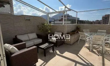 Oportunidade abm - cobertura duplex  com 2 dormitórios à venda, 178 m² por r$ 1.790.000 - barra da tijuca - rio de janeiro/rj