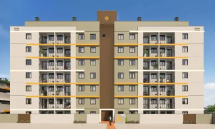 Apartamento na planta em condomínio no anita garibaldi