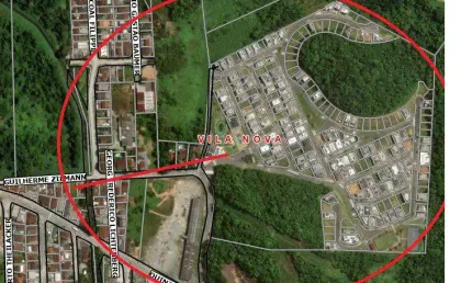 Terreno à venda na Rua Guilherme Zilmann, 90, Vila Nova, Joinville