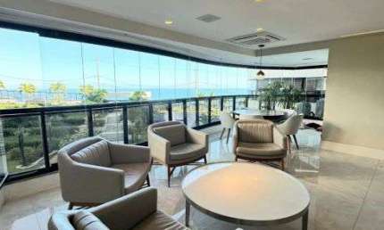Barra VENDO I 4 suites I Vista Mar I Porteira Fechada I 330 m² I Gabinete I 5 Vagas