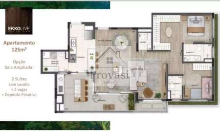 Ekko Live Alpha One - Venda-Ekko Live Alpha One- 128 m²-2 suites-R$ R$ 1.290.000,00